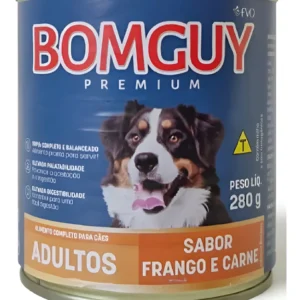 Ração Úmida Bomguy Cães Adultos Em Lata Frango E Carne 280g