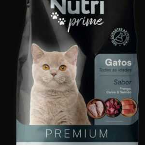 nutri prime premium mix sem corante gatos todas as idades 10 kg